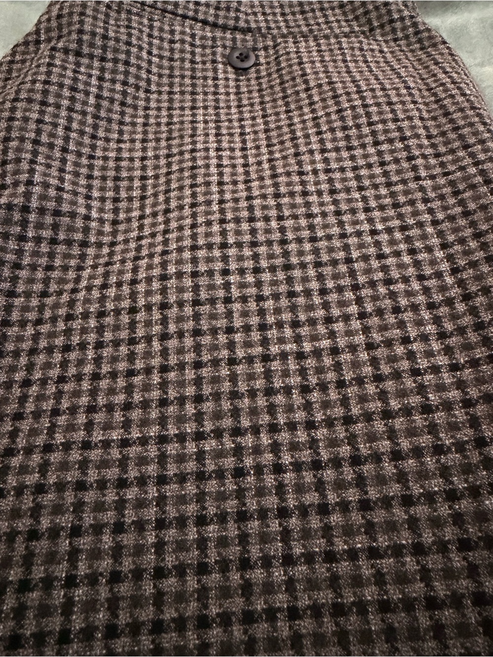 Classic Houndstooth Slim Trousers - Brown, Black & Cream - Picture 4 of 9